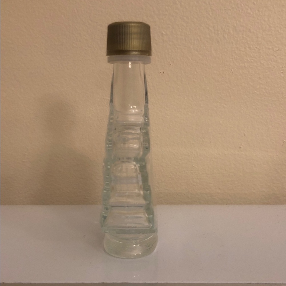 Glass Maple Leaf Bottle with Gold Cap - Picture 2 of 4